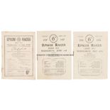Three mid-1930s Epsom Derby Day racecards, all Dorling's, for 1936 (Mahmoud), 1937 (Mid-day Sun) and
