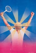 Three Luigi Castiglioni tennis posters, circa 1980s, comprising  Homme Victoire 1981; Musee