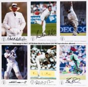 Collection of 40 autographed Classic Cricket collectors cards, subjects including Dilshan, Rankin,