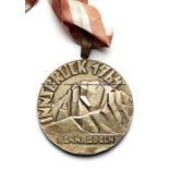 Innsbruck 1964 Winter Olympic Games first place gold prize medal awarded to Josef Feistmantl of