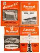 Collection of 135 Arsenal home programmes dating between seasons 1949-50 and 1960-61.