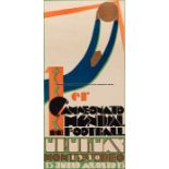 An official 1930 FIFA World Cup poster, designed by Guillermo Laborde (1886-1940), very rare