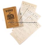 24 wartime cricket scorecards, 8 x 1943, 5 x 1944 & 11 x 1945; sold together with a 1943 wartime