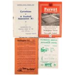 Collection of 190 football programmes dating from the 1950s, issued by various Football League