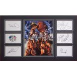 Signed colour montage of Europe's victorious 2006 Ryder Cup winners, featuring large central image