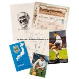 Tottenham Hotspur memorabilia, with items dating from 1906 onwards including club cheques & invoices