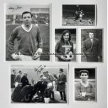 Collection of Manchester United signed photographs, comprising b&w studies of legends George Best,