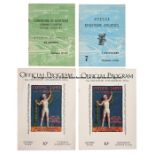 Olympic Games daily events programmes for Los Angeles 1932 and Rome 1960, comprising two
