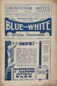 Manchester City v Sunderland programme 13th February 1932