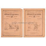 Tottenham Hotspur v Newcastle United programme 25th November 1911, sold together with Tottenham