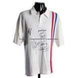 Escape to Victory replica jersey signed by Pele, Ossie Ardiles, Michael Caine & Sylvester