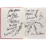 Multi-signed official souvenir of Arsenal's 1971 'Double' - Arsenal Arsenal Football League