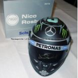 Nico Rosberg signed F1 memorabilia, comprising a signed Mercedes 2015 F1 mini helmet 1:2 scale,