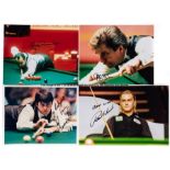 Collection of signed photographs of snooker legends, including Ronnie O’Sullivan, Paul Hunter, Ray