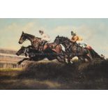 Max Brandrett (British, b.circa 1948) four racing colour prints all signed Max Brandrett and