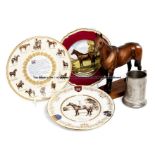 A group of horse racing collectibles, comprising: a Beswick model of Arkle; a boxed limited