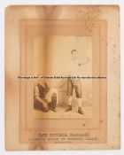 Photograph of Dan Powell, Pontypridd, Boxing Champion of Rhondda Valley 1889, in boxing pose with