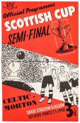 Scottish Cup semi-final programme Celtic v Greenock Morton 27th March 1948