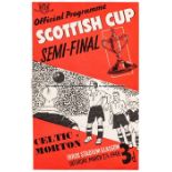 Scottish Cup semi-final programme Celtic v Greenock Morton 27th March 1948