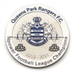 Queen's Park Rangers npower Football League Champions limited edition commemorative medal, season