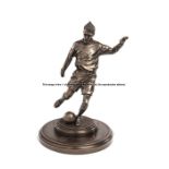 Bronzed figure of the Manchester United footballer David Beckham, a limited edition by Heredities,