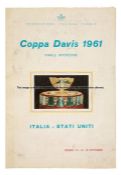 Programme for the Davis Cup Interzone Final Italy v United States of America played in Rome 13th