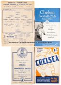 Chelsea football programmes collection dating between seasons 1944-45 and 1964-65, sold with a