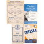 Chelsea football programmes collection dating between seasons 1944-45 and 1964-65, sold with a