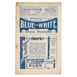 Manchester City v West Han United programme 17th October 1931