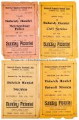 41 Dulwich Hamlet home programmes dating between seasons 1926-27 and 1932-33, 5 x 26-27, 7 x 27-