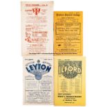 50 Ilford FC home and away programmes dating between seasons 1935-36 and 1939-40, contained in a