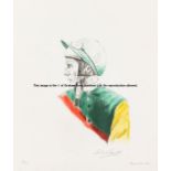 Bryan Organ (English, b1935), six lithographs of British Jockeys of the 1960s and 1970s,