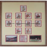 1966 World Cup: signed set of cards called "Frames of Mind" depicting the 11 England winners,  10 of