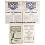 82 Ilford FC home and away programmes from seasons 1951-52 and 1952-53