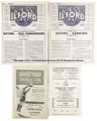 82 Ilford FC home and away programmes from seasons 1951-52 and 1952-53