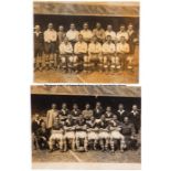 Two rare Wartime International photographs of the Wales v England match at Ninian Park 9th May 1942,