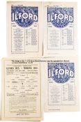 101 Ilford FC home programmes dating between seasons 1945-46 and 1948-49, first team plus reserves