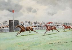 John Beer (British 1860-1930, active 1885-1915), COOMBE AUTUMN PLATE, SANDOWN OCT 25th 1912,