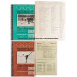 Mollie Phillips' Garmisch-Partenkirchen 1936 Winter Olympic Games figure skating programmes,