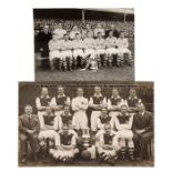 Arsenal FC 1936 FA Cup winning team photograph, the b&w study showing the victorious team with the