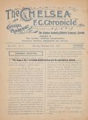 Chelsea v Tottenham Hotspur programme 30th November 1918, London Football Combination wartime issue