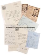 Cricket-related correspondence to Louis B. Frewer, and cricket-related newspaper articles,