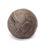 Manchester City FC signed leather football, mid-1930s, signed in black ink by approx.11 players