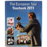 Multi-signed European Tour Yearbook 2011. Official PGA publication, 23rd edition, hardback with d/j,