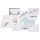 A full set of eleven England 1966 World Cup winning team signatures, each signed on individual