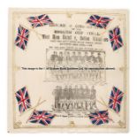 Souvenir paper napkin commemorating the first F.A. Cup Final played at Wembley Stadium Bolton