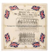 Souvenir paper napkin commemorating the first F.A. Cup Final played at Wembley Stadium Bolton