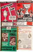 Four Scottish Cup programmes, League Cup s/f Raith Rovers v Hamilton Academical 20.11.48, and