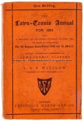 L.S. Winslow's The Lawn Tennis Annual for 1882, published by Frederick Warne & Co., London, a record
