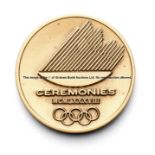 Calgary 1988 Winter Olympic Games participation medal, bronze, by C. Martens, Calgary Olympic